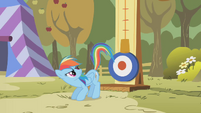 Rainbow Dash about to kick S1E13