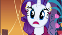 Rarity is so shocked that her tiara disappeared!