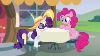 Rarity rests her head on the table S6E21