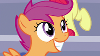 Scootaloo grinning with pride S7E7