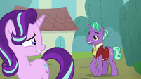Firelight appears behind Starlight Glimmer S8E8