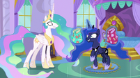 Princess Luna prancing with excitement S9E13