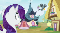 Rarity watches Gabby and Spike fly away S9E19