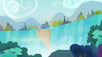Twilight teleports at a waterfall S4E26