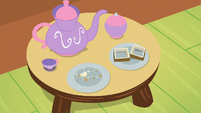 Fluttershy's tea party table S7E12