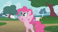 Pinkie Pie with her hooves in her head S1E05