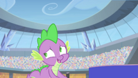 Spike telling himself "get it together" S4E24