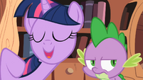 Twilight Sparkle asking Spike 3 S2E03