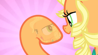 Applejack looking at hoof reflection S4E13