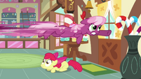 Cheerilee flying out the door S2E17
