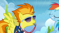 Spitfire blows her whistle in Rainbow's face S6E24