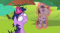 Twilight Sparkle looks rough showing off Smarty Pants