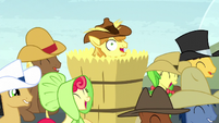 Nothing like being stuck in the action, huh, Braeburn?