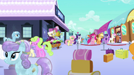 Ponies at the train station S03E11