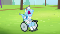 Rainbow in bandages and wheelchair S4E10
