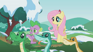 S01E11 Fluttershy i Spike patrzą na węże