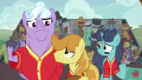 Braeburn and his team looking confused S6E18