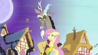 Discord with arm around Fluttershy S4E01