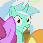 Lyra is a bit more excited than anypony should be.