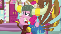 Pinkie Pie looking confused S8E18