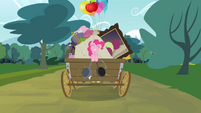 Pinkie Pie singing with pans hitting each other S4E09