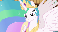 Princess Celestia in contemplative thought S7E1