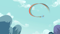 Rainbow Dash flying past 3 S2E16