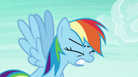 Rainbow Dash growling in frustration S8E9