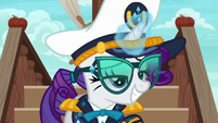 Rarity grinning pompously S6E22