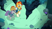 Sunburst and Maud Pie find a rock stalactite S7E24