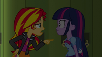 Sunset Shimmer belittling Twilight EG