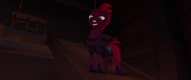 Tempest Shadow singing from the staircase MLPTM