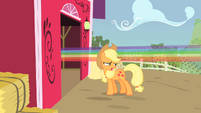 Applejack next to rainbow S01E25