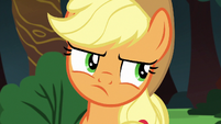 Applejack rolls her eyes at Rainbow Dash S6E18