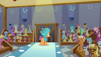 Everypony cheers for Tender Taps S6E4