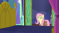 Fluttershy sees Twilight Sparkle fall out of bed S7E20