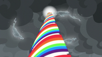 Rainbow of light spirals into the sky S9E25