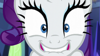 Rarity bites her lower lip with excitement S5E16