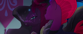 Tempest Shadow's reflection in frozen Celestia MLPTM