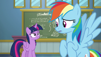 Twilight pleased to have woken up Rainbow Dash S6E24