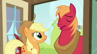 Big Mac responds "Eeyup" to Applejack S5E17