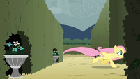 Fluttershy chasing after the butterflies S2E01