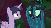 Queen Chrysalis "somewhere in this forest" S8E13