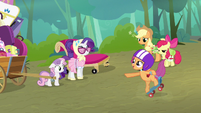 At least Rarity is off the couch.