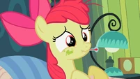 Apple Bloom faking sickness.
