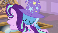 Starlight and Trixie hug each other S9E24