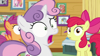Sweetie Belle shocked to see Rarity S7E6