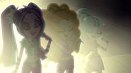 The Dazzlings bathed in the spotlight EG2