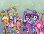 Source art for Jetpack and Larry's covers for My Little Pony Annual 2013
