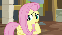 Fluttershy unsure of what to say S7E5